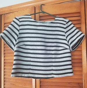 Express Striped Crop Top
